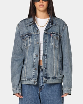 Indoor Levi Strauss And Co Denim Trucker Jacket Sky