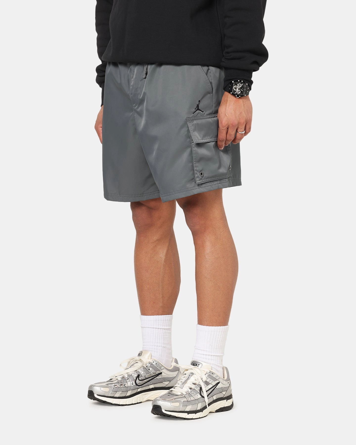 Eco Friendly Dye Process Fan gear Jordan Brooklyn Cargo Shorts Iron Grey
