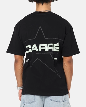 Carre Outlined T-Shirt Black Anti Odor Treatment