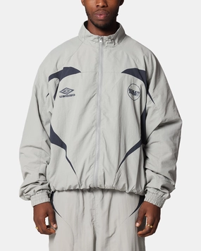 Boiler Room X Umbro Shell Track Jacket Grey warm material