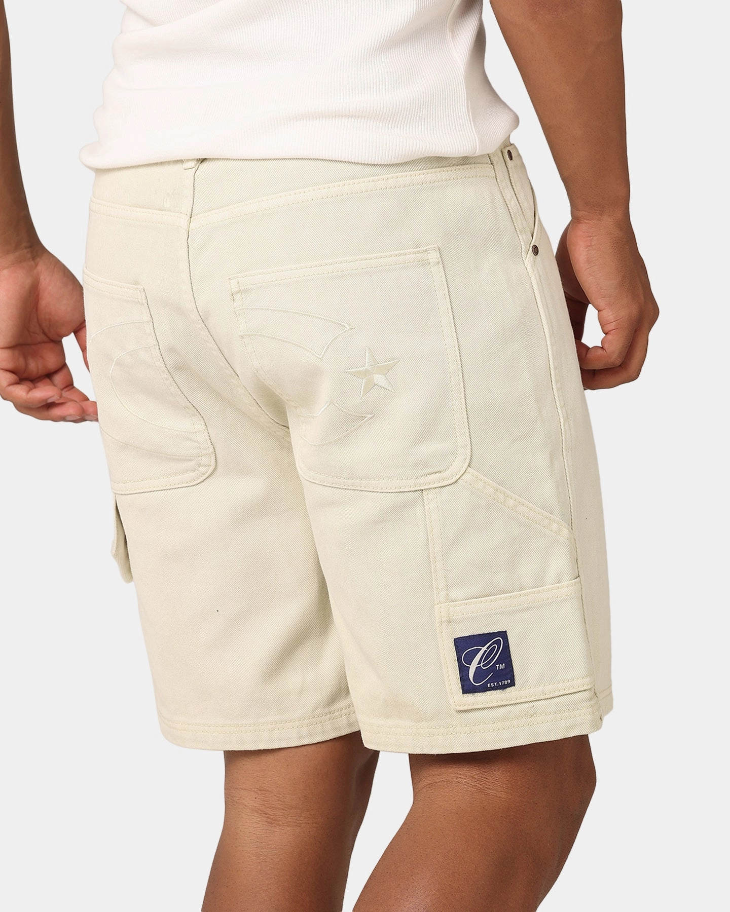 Carre C-Star Denim Shorts Stone Pilates wear One-of-a-kind