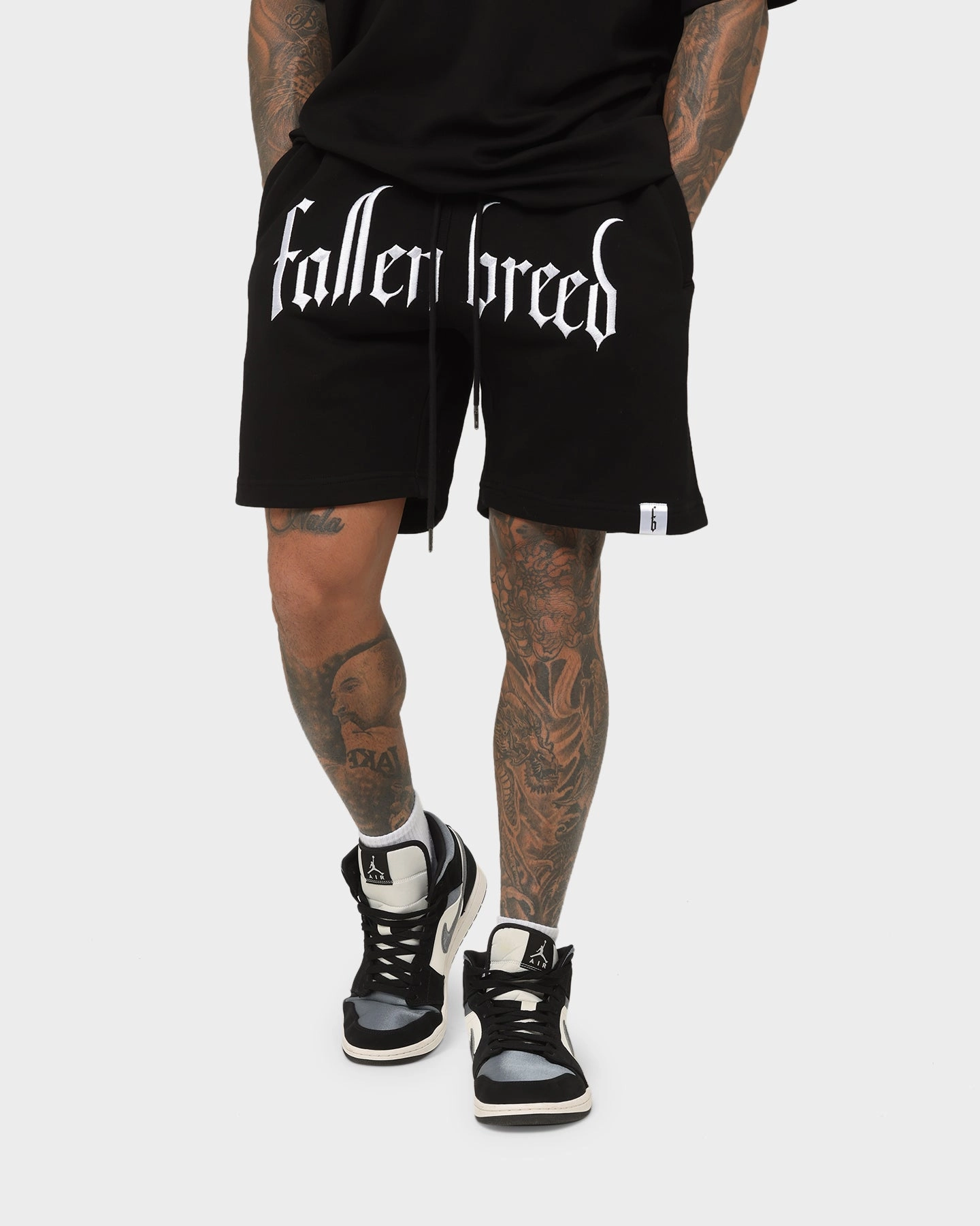 Sneakers Sun Ready Fallen Breed Logo Sweat Shorts Black