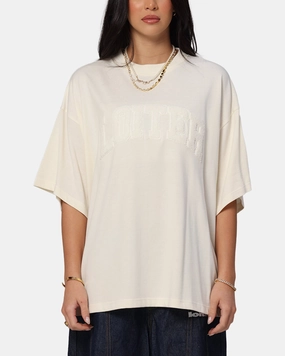 Loiter Arch Premium Boxy T-Shirt Off White Camping practicality