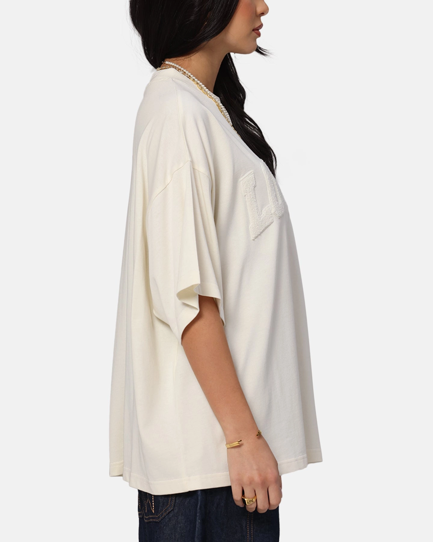 No Fade Technology Loiter Arch Premium Boxy T-Shirt Off White