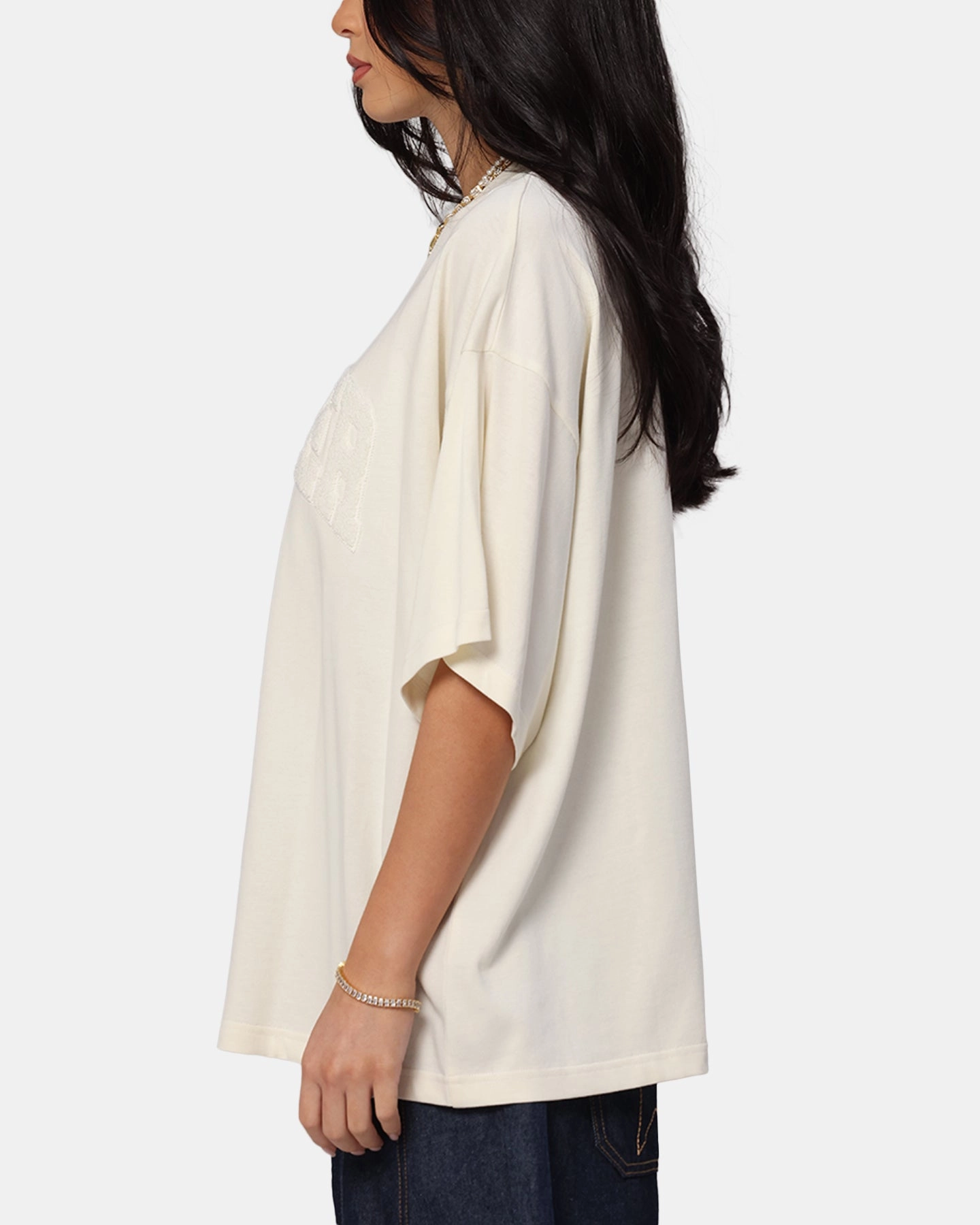 Loiter Arch Premium Boxy T-Shirt Off White Non Restrictive Fit Wrinkle Resistant
