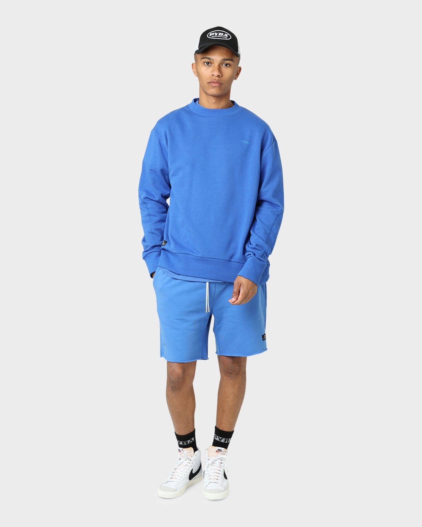 adventure apparel Pyra Raw Slouch Shorts Blue