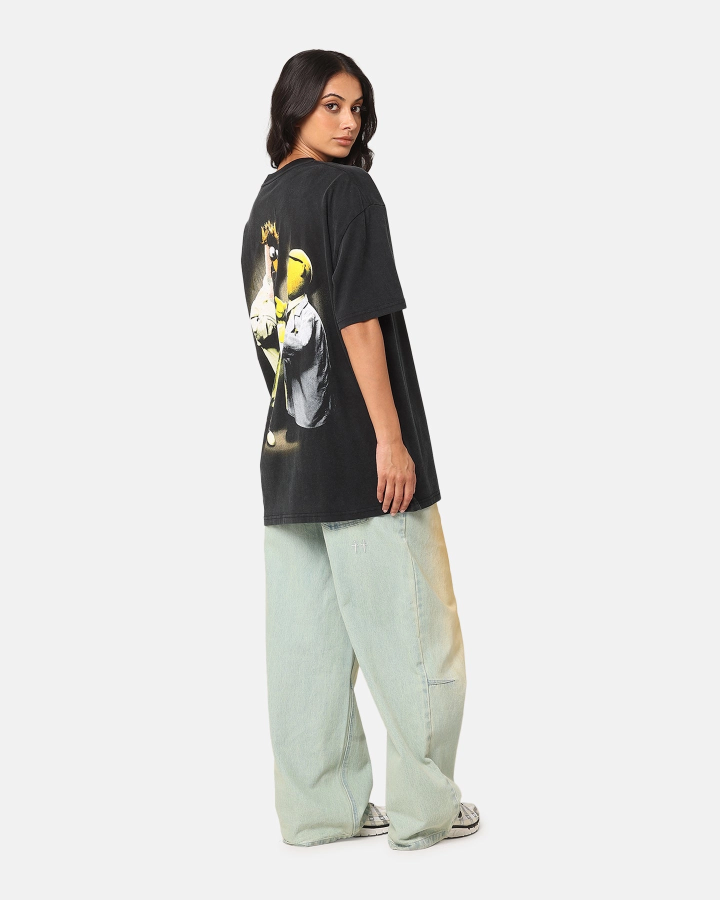 American Thrift Disney The Muppets Beaker Heavy T-Shirt Vintage Black Cozy Touch