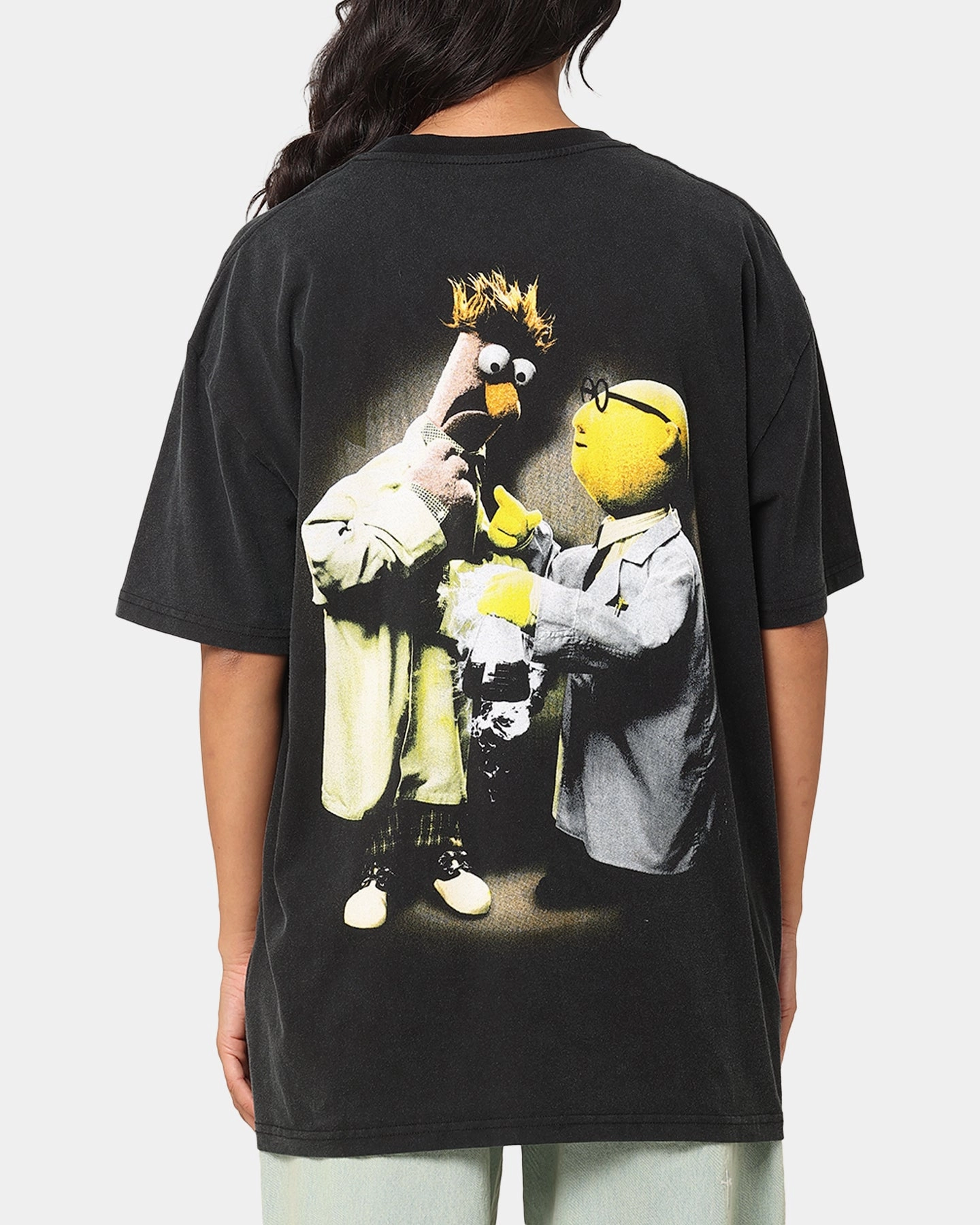 American Thrift Disney The Muppets Beaker Heavy T-Shirt Vintage Black Casual Essentials Wear Fresh Outfit Style
