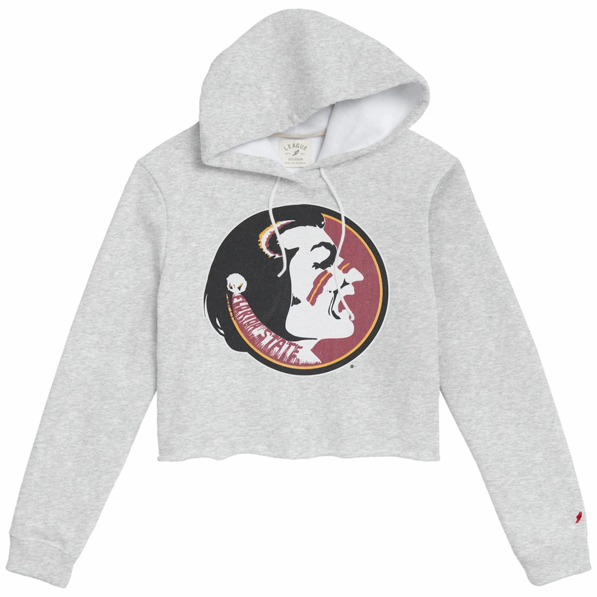 League Women's Vault Seminole Logo Cropped Hood - Ash Brand Image