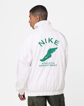 Nike Sportswear Woven Jacket White/Malachite Fashion Vibe Cross Ventilation Channels