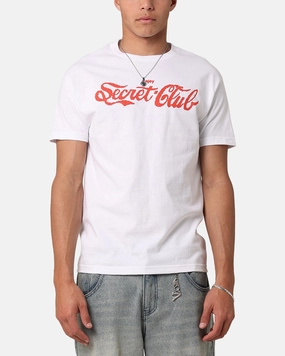 Secret Club Enjoy T-Shirt White Trendy Vibes Wear Versatile Trend