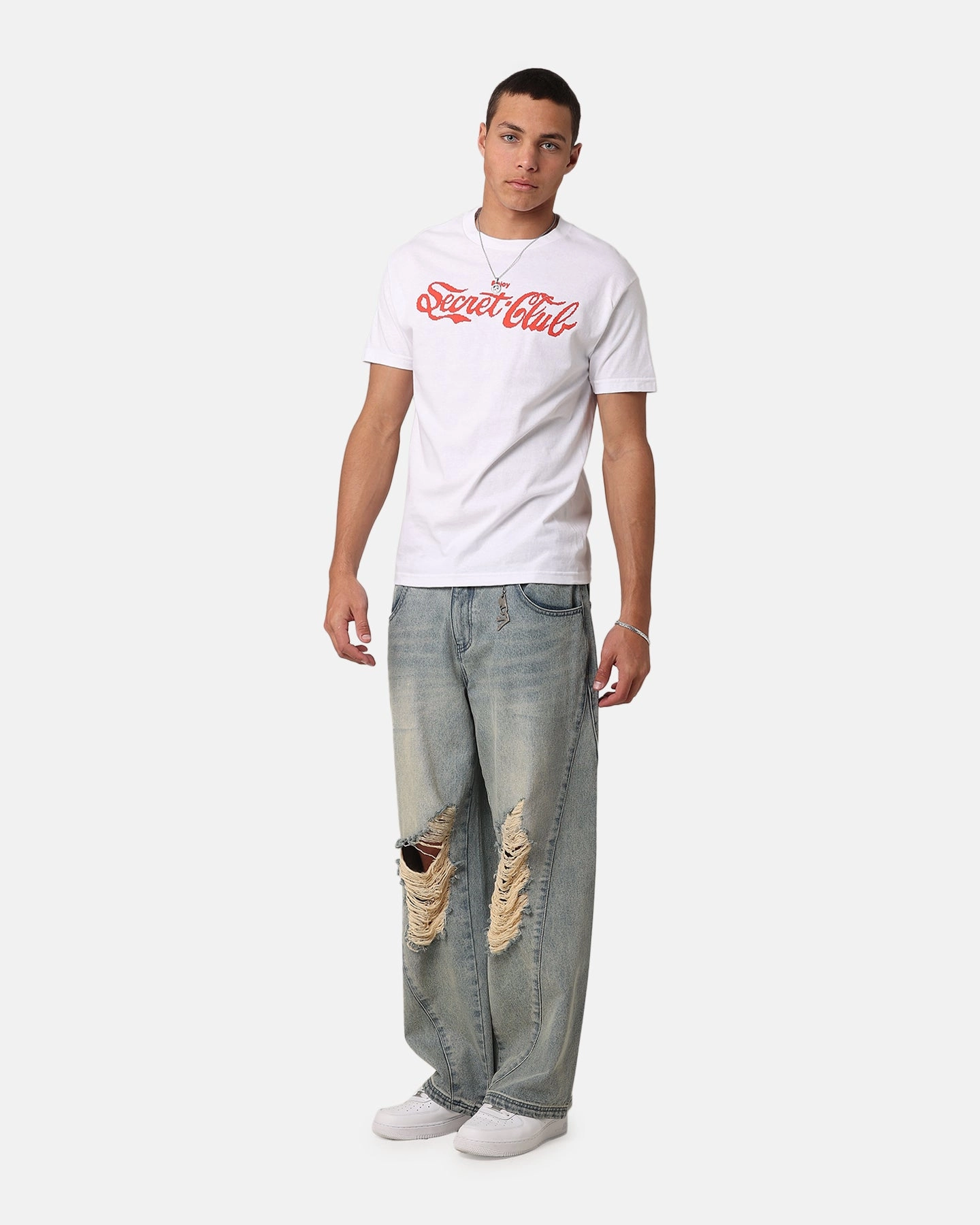 Secret Club Enjoy T-Shirt White Weekend Trend