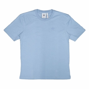 adidas Adicolor Classics MM Trefoil T-Shirt 'Ambient Sky' Curved Hemline Eco Certified Fiber