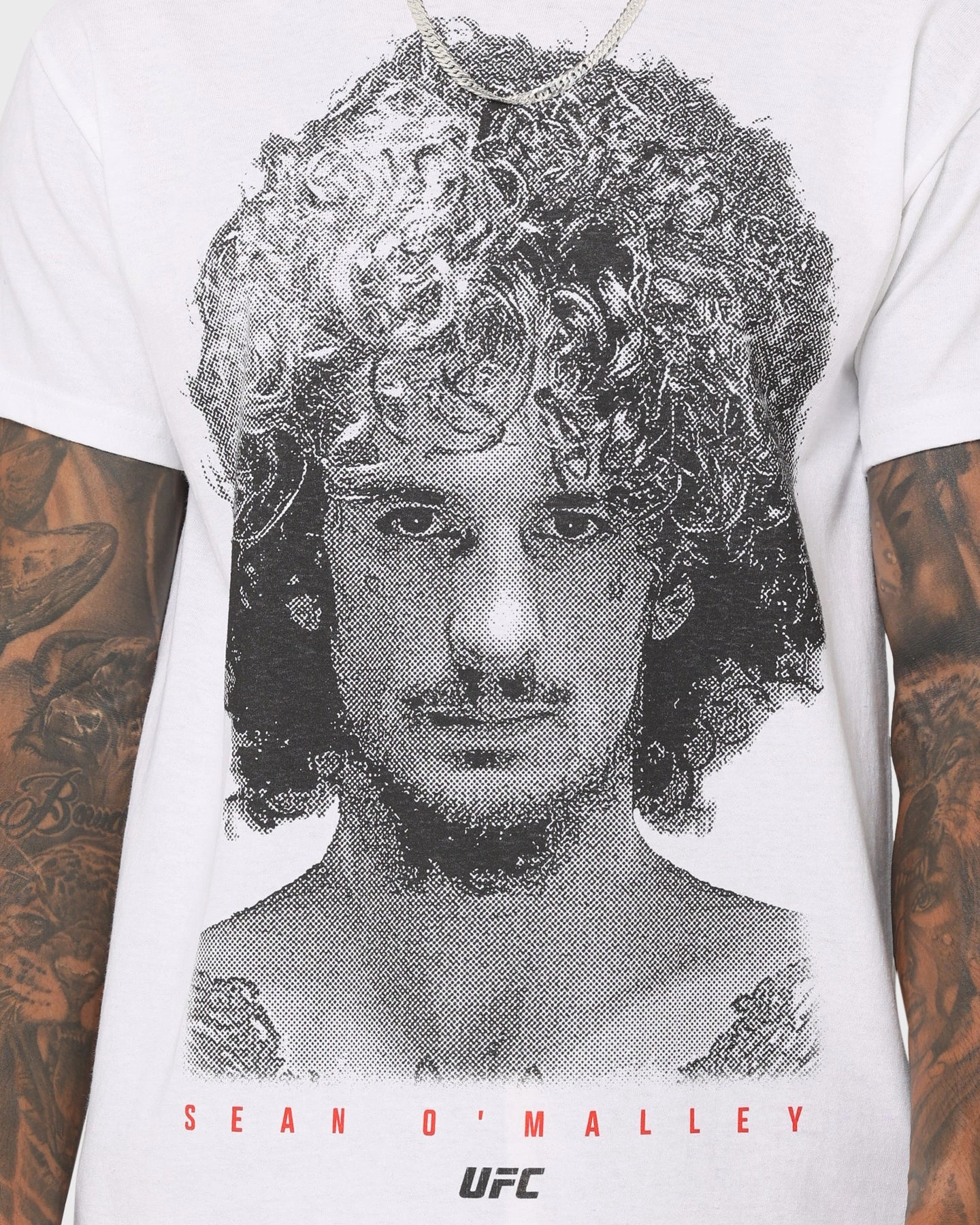weekday wear UFC By Goat Crew Sean O'Malley Face T-Shirt White