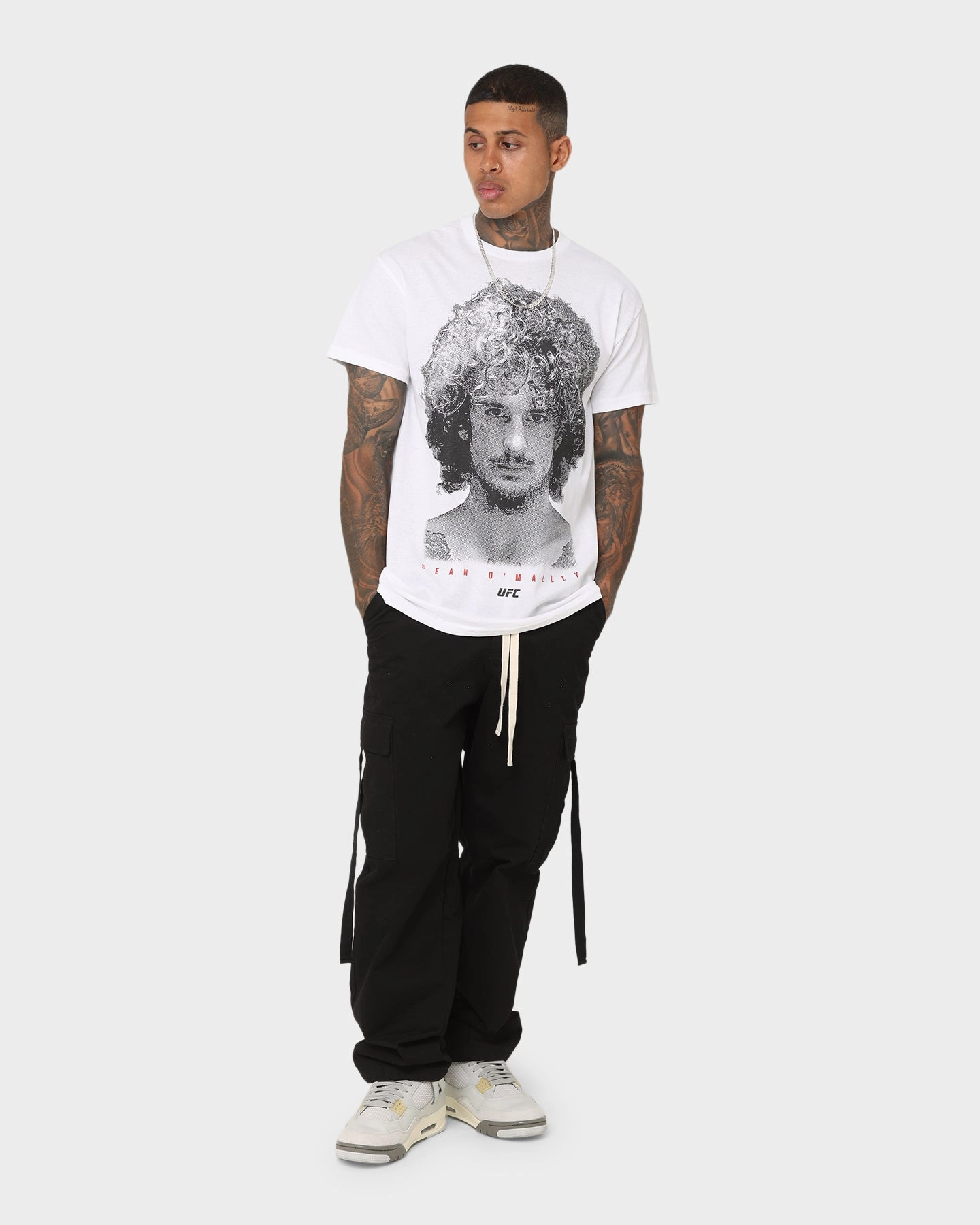 UFC By Goat Crew Sean O'Malley Face T-Shirt White Running Gear