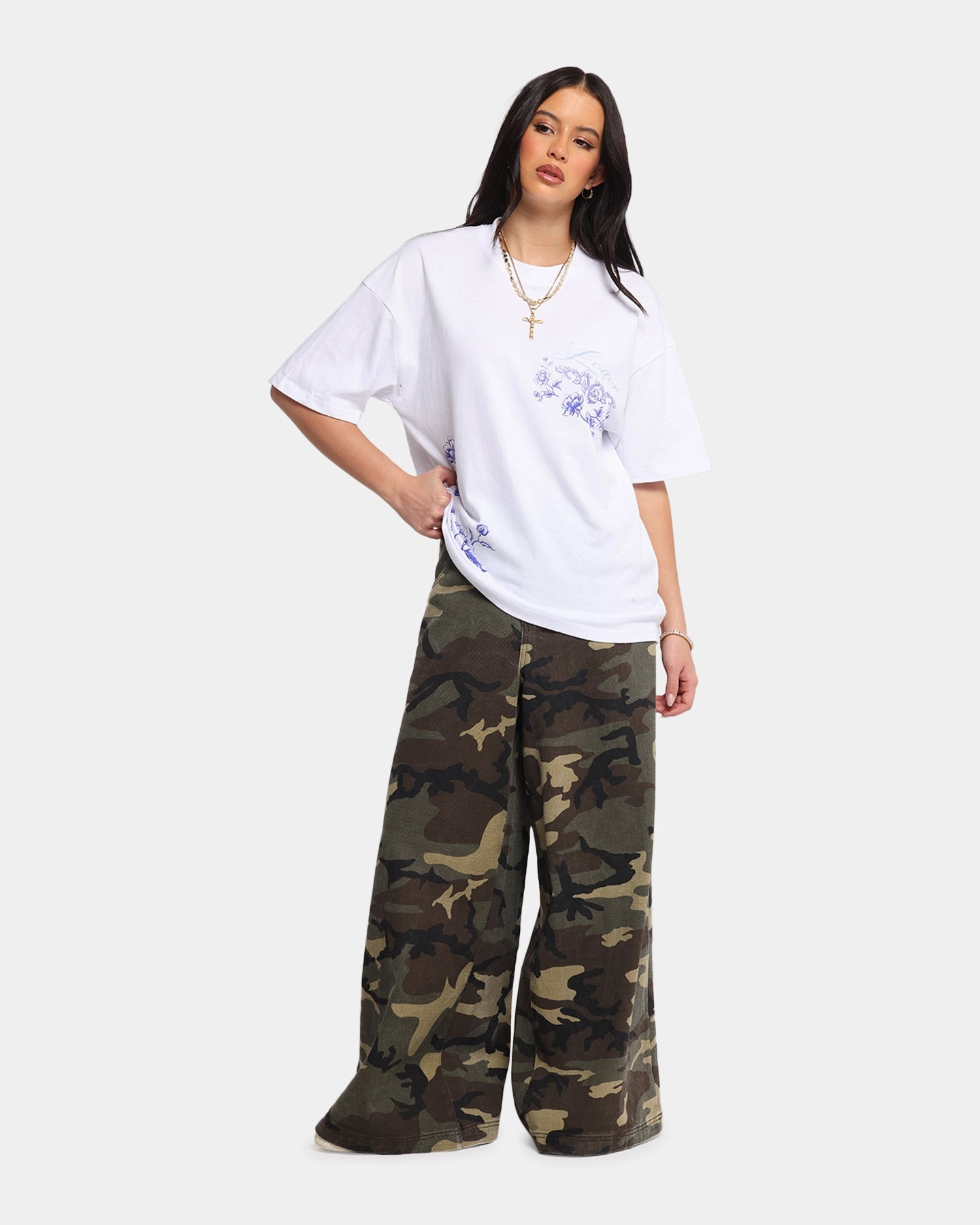 Loiter Fine China T-Shirt White Regular Fit Layering Piece