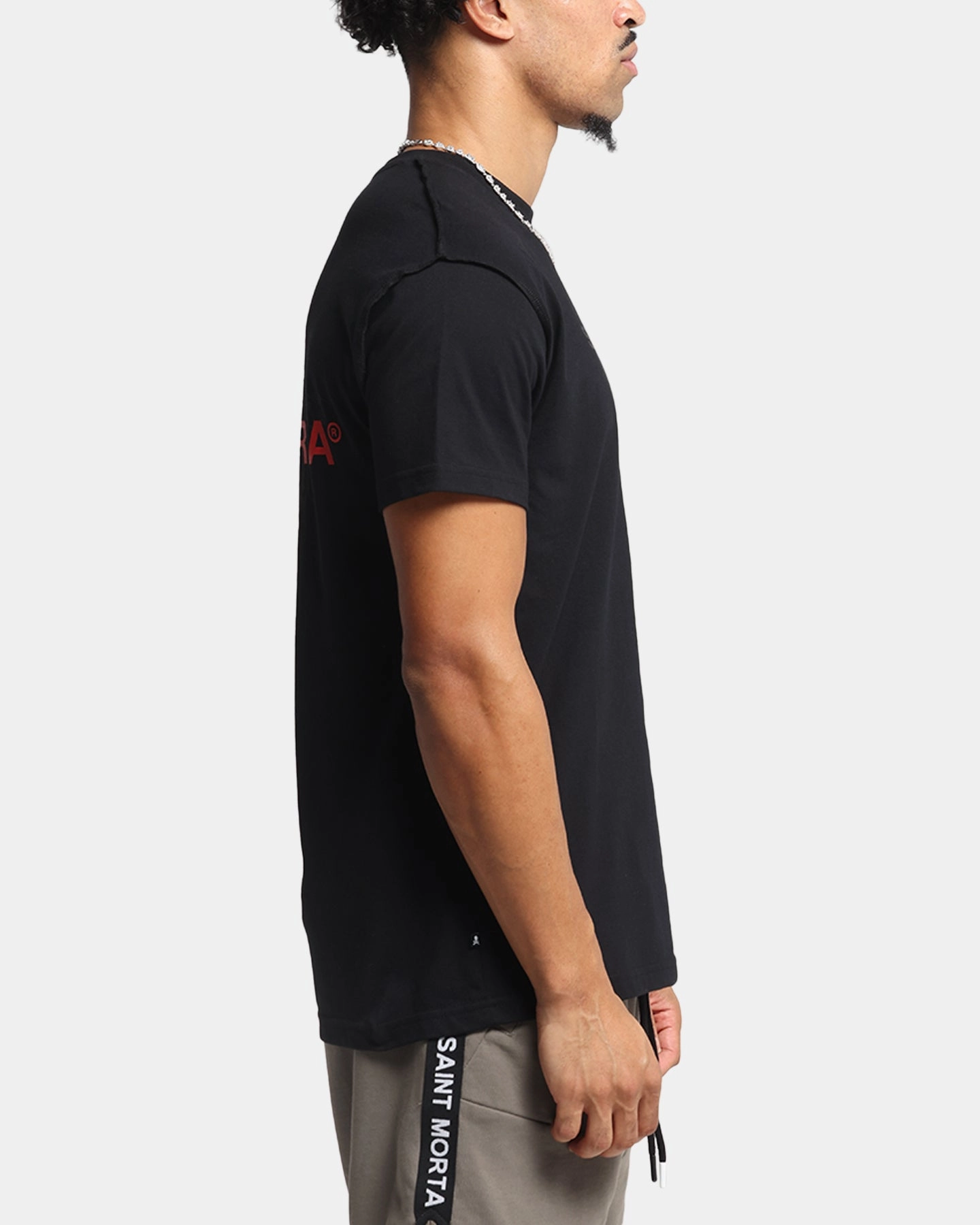 Saint Morta Memoriam Lafayette T-Shirt Black Temperature Regulating Fabric