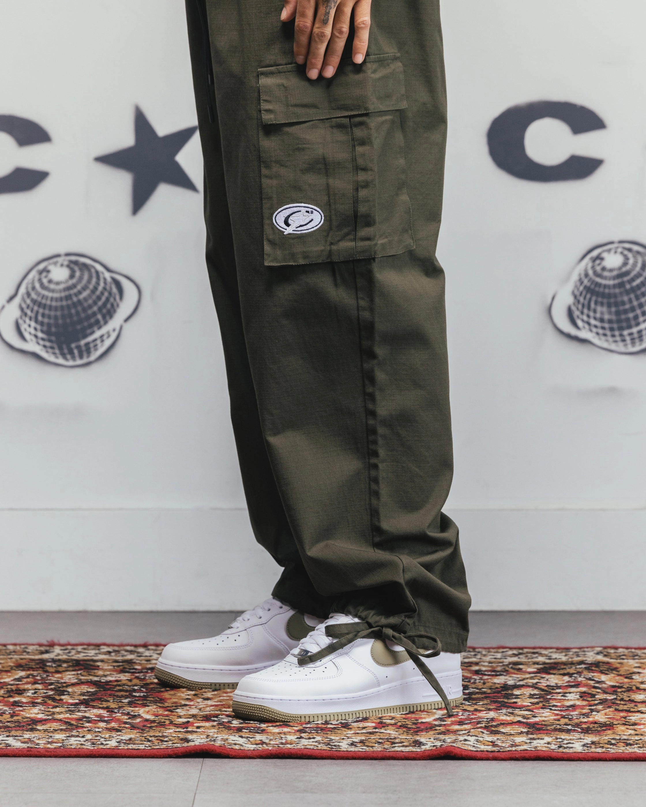No Ride Up Layering Comfort Carre Universal Cargo Joggers Khaki