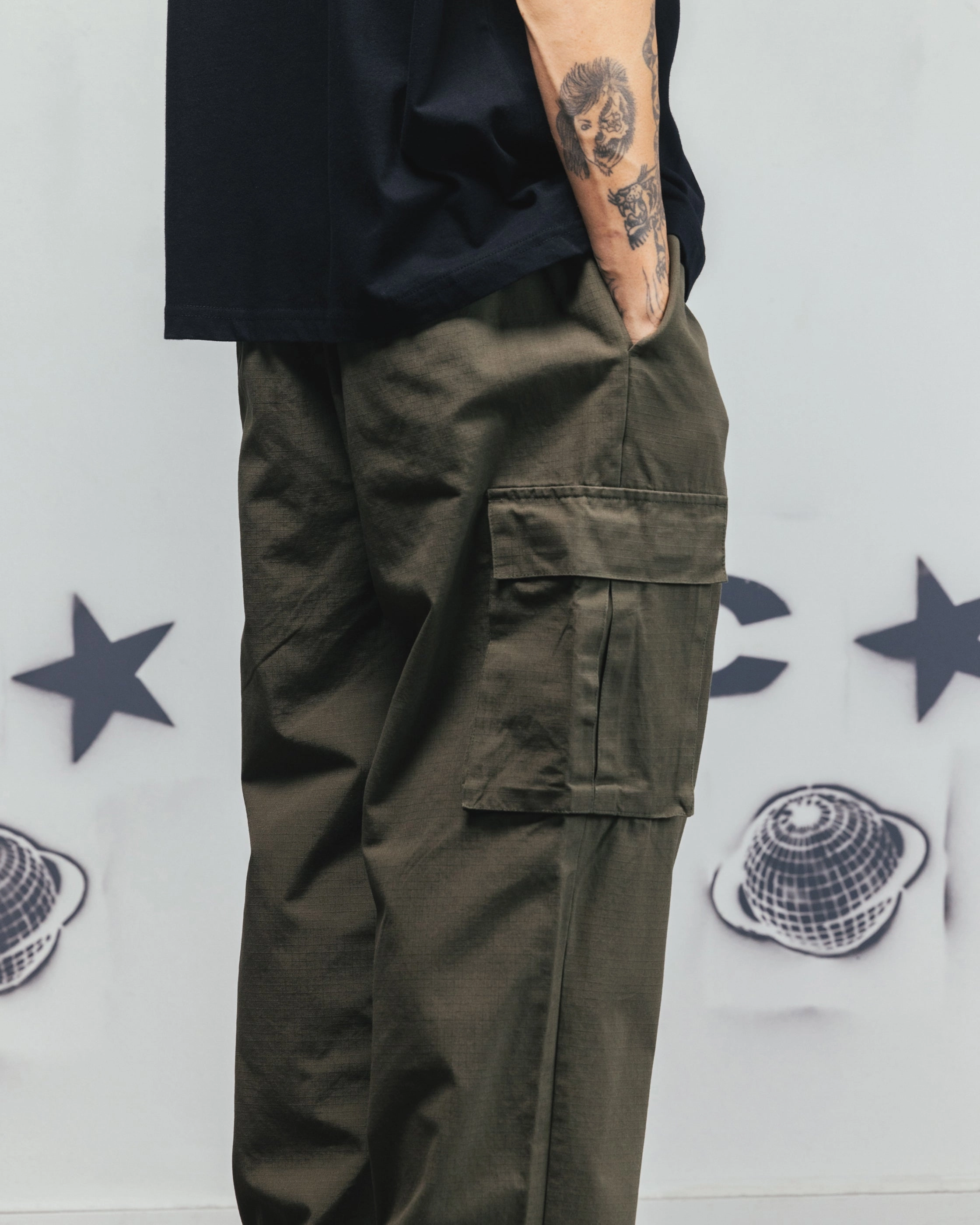 Work Comfort Structured fabric Carre Universal Cargo Joggers Khaki