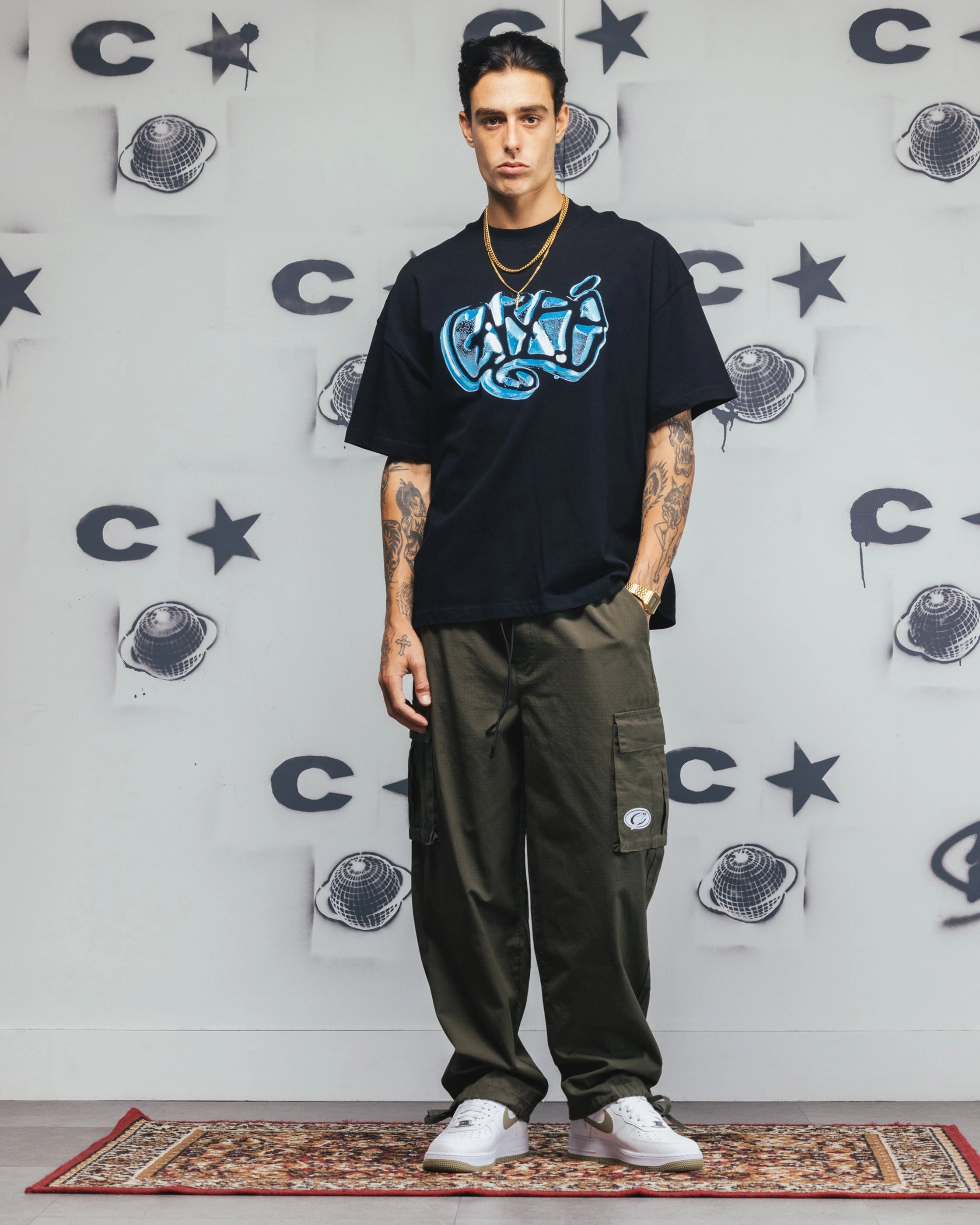 Carre Universal Cargo Joggers Khaki Noise Reduciting Fabric Multi Panel Construction