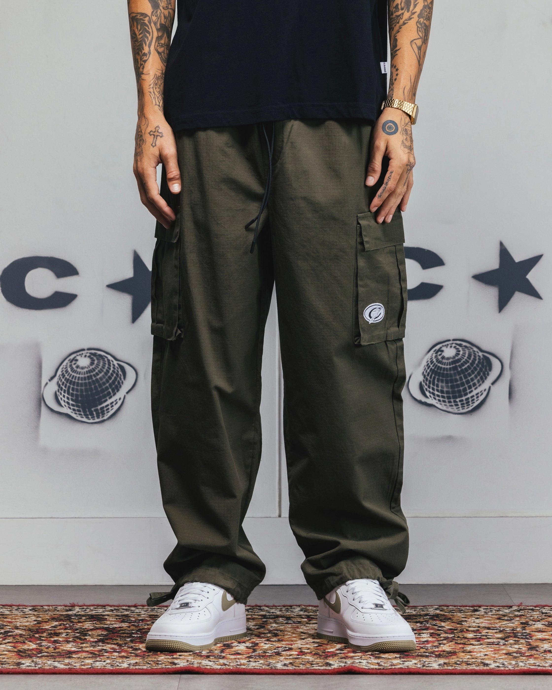 NonRestrictiveFit Carre Universal Cargo Joggers Khaki