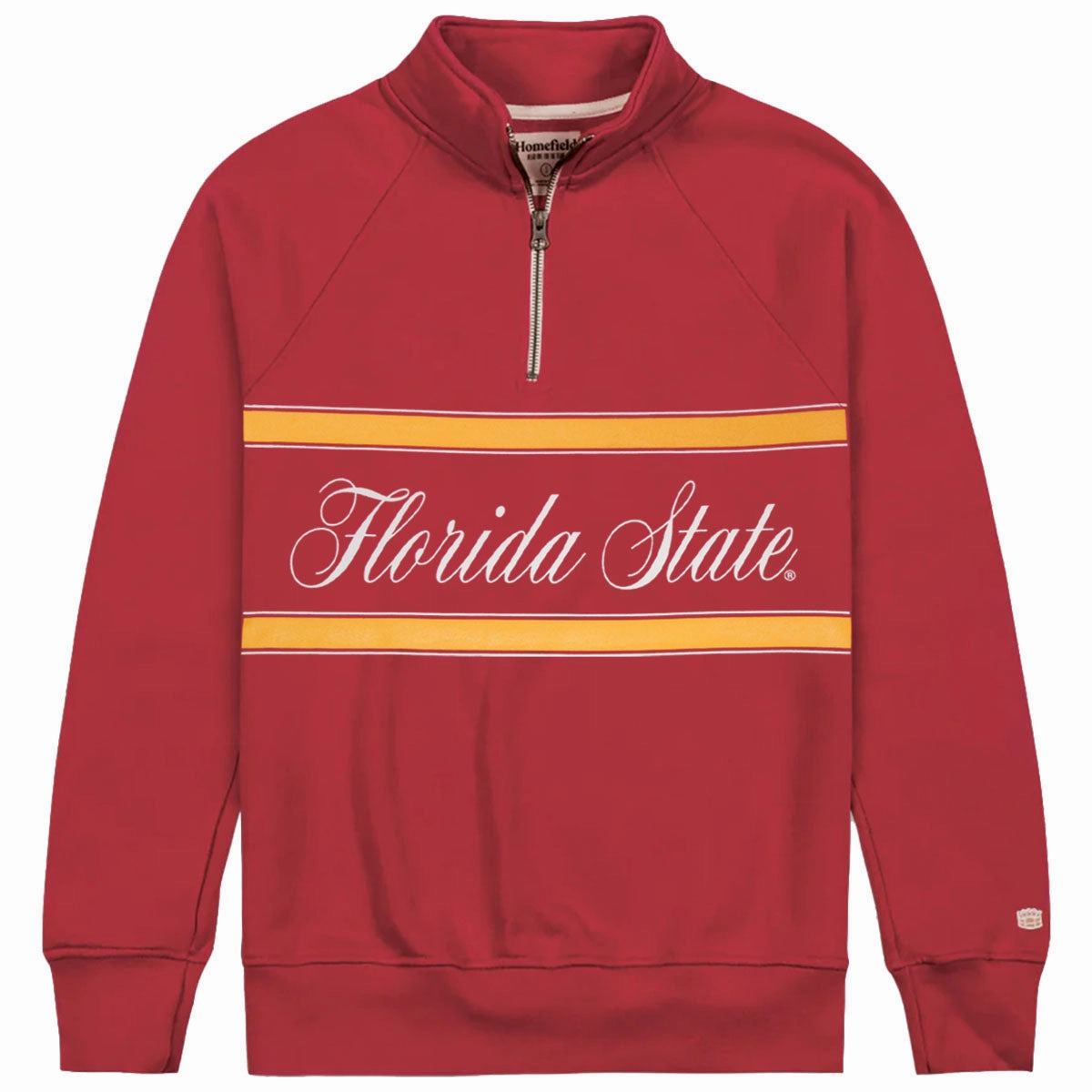 Trendy Appeal Homefield Men's Vault Florida State Design 1/4 Zip Fleece - Crimson