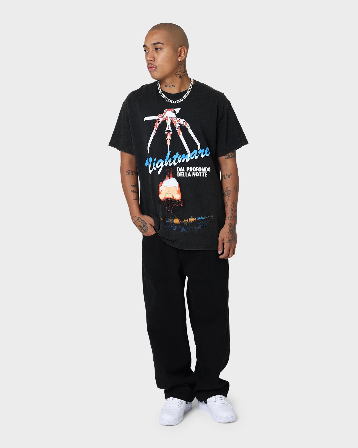 Soft touch finish Award-winning American Thrift X A Nightmare on Elm Street Nightmare Vintage T-Shirt Black Wash