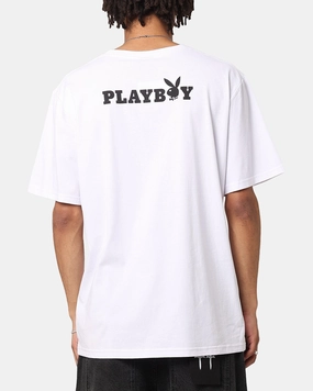 Playboy Logo Bunny O T-Shirt White Minimalist Comfort vacation wear