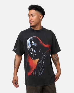 Stylish Casual Airflow Ventilation Design Star Wars Darth Vader T-Shirt Charcoal