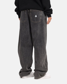 Shopping Day Vibrant Slim Smooth X-Large Baggy Bull Denim 91 Pants Washed Black