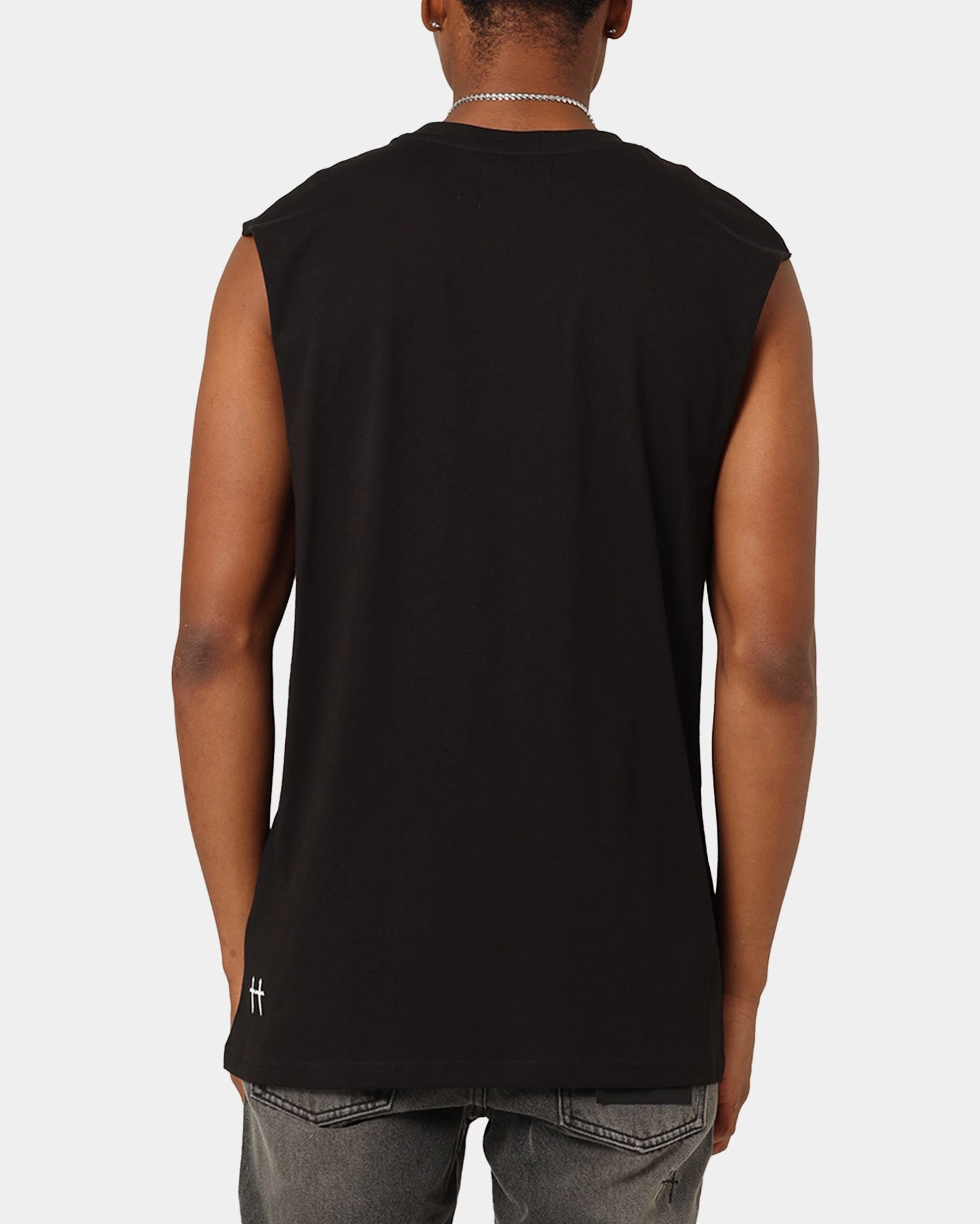 Saint Morta College Star Oversized Muscle T-Shirt Black Basic Piece
