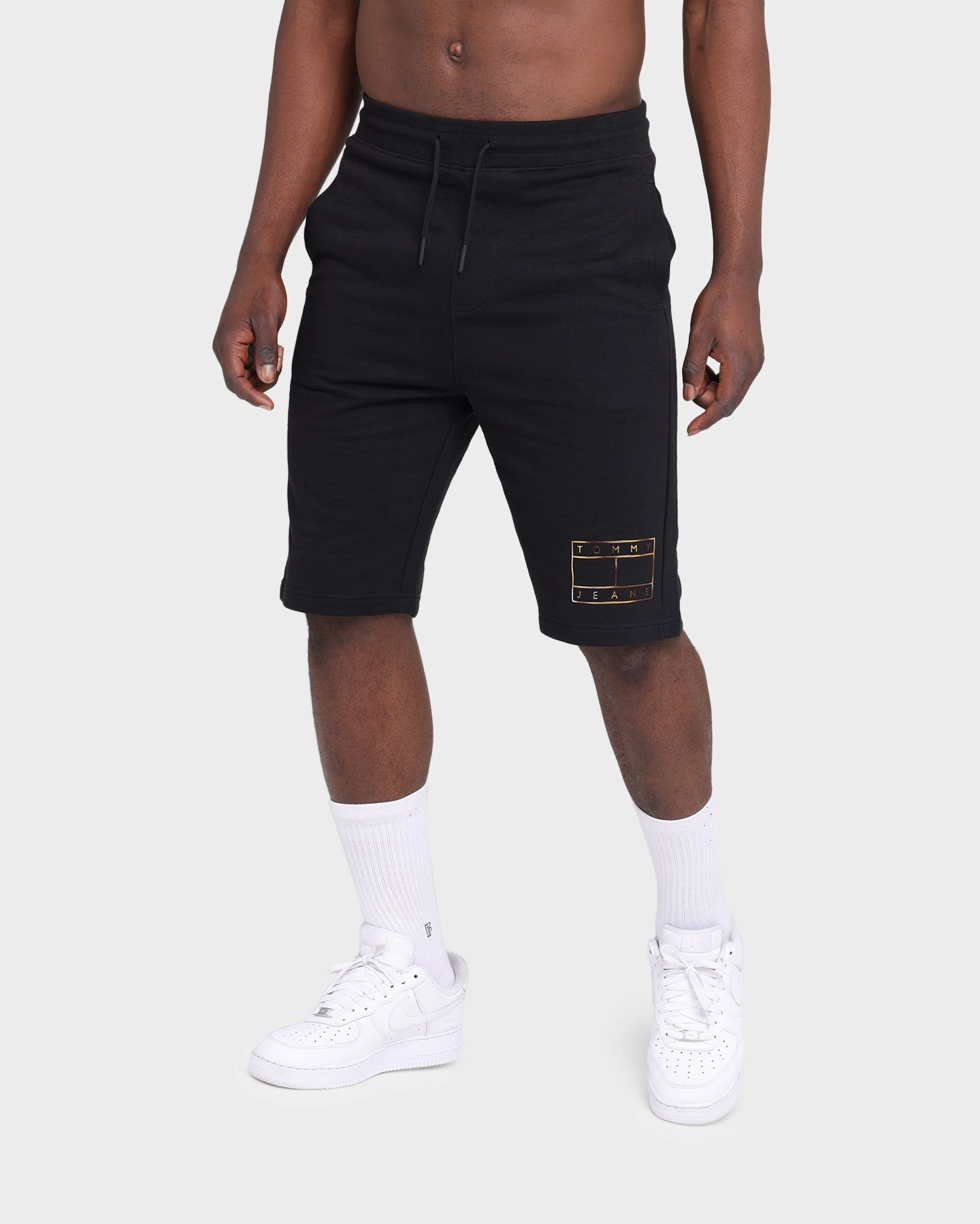 Tommy Jeans Aus Flag Shorts Black meditation wear No Ride Up Silicone Grip