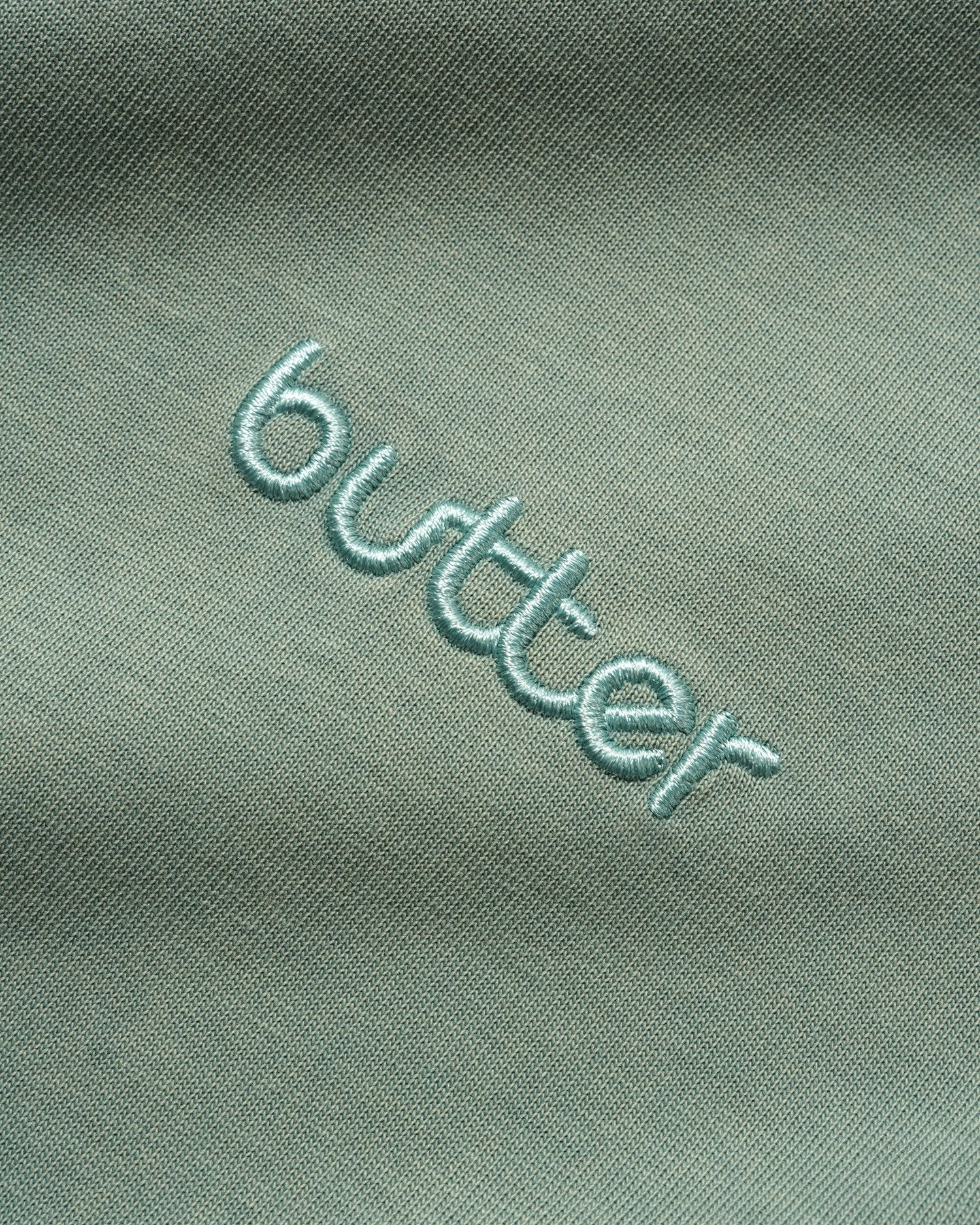 Butter Goods Alpine Tee 'Dull Mint' Minimalist Stitching
