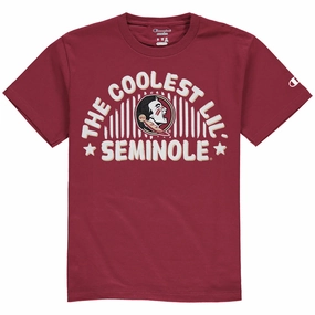 Seasonal Wear Champion Toddler Coolest Lil' Seminole Design Short Sleeve T-shirt - Garnet