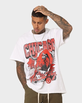Goat Crew Raging Bull T-Shirt White StretchReinforcedArmholes