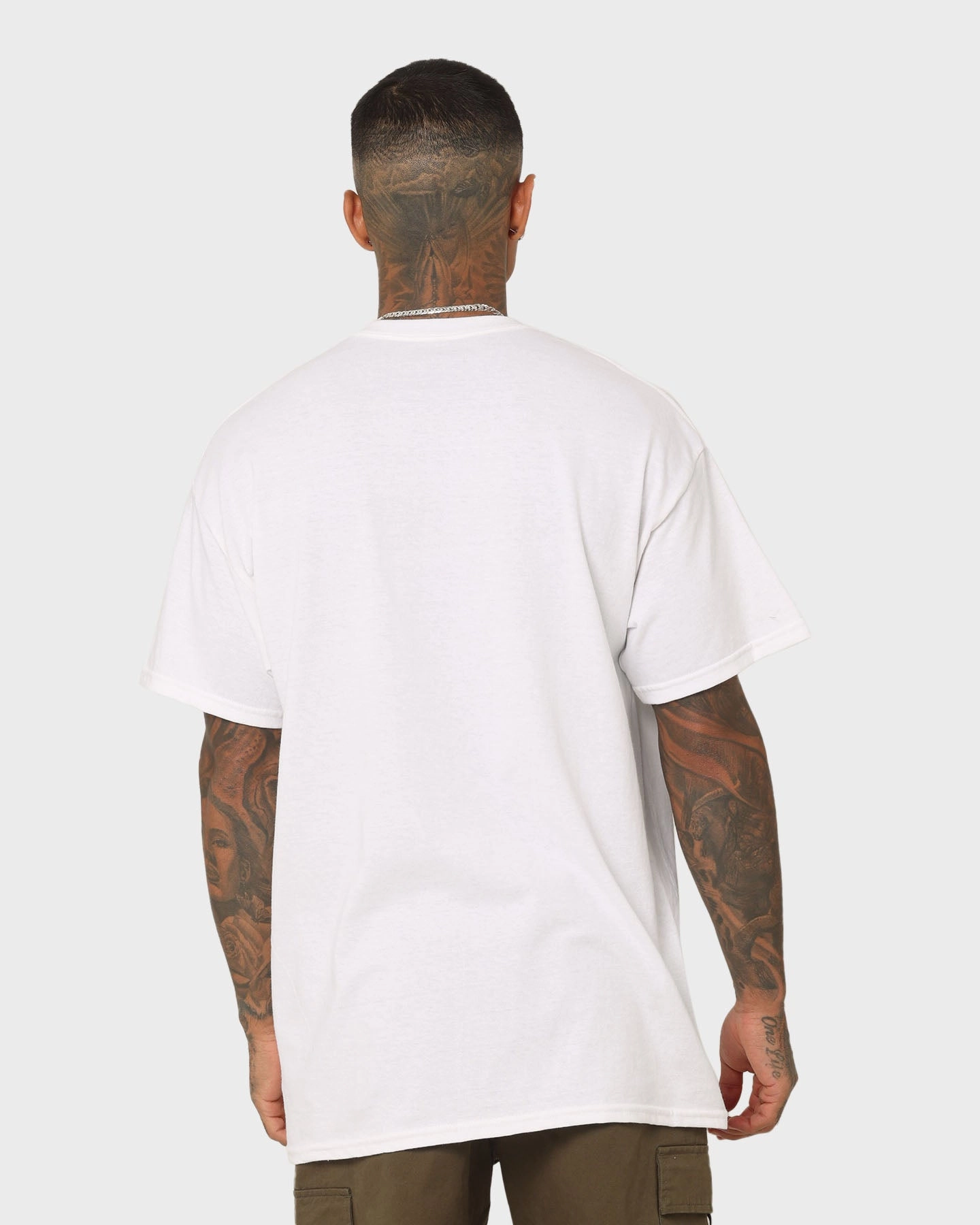 Simple Layer Goat Crew Raging Bull T-Shirt White