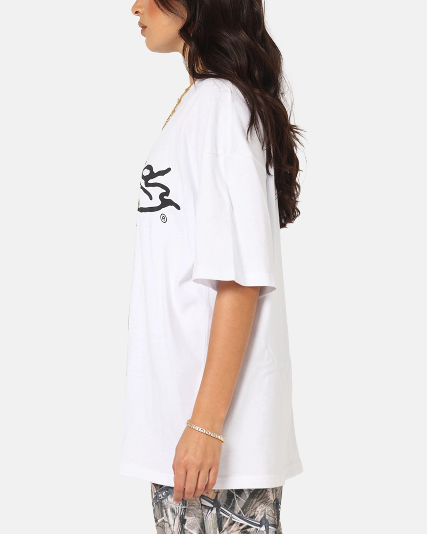 Stylish Comfort Summer Fashion Ed Hardy Savage Bloom T-Shirt White