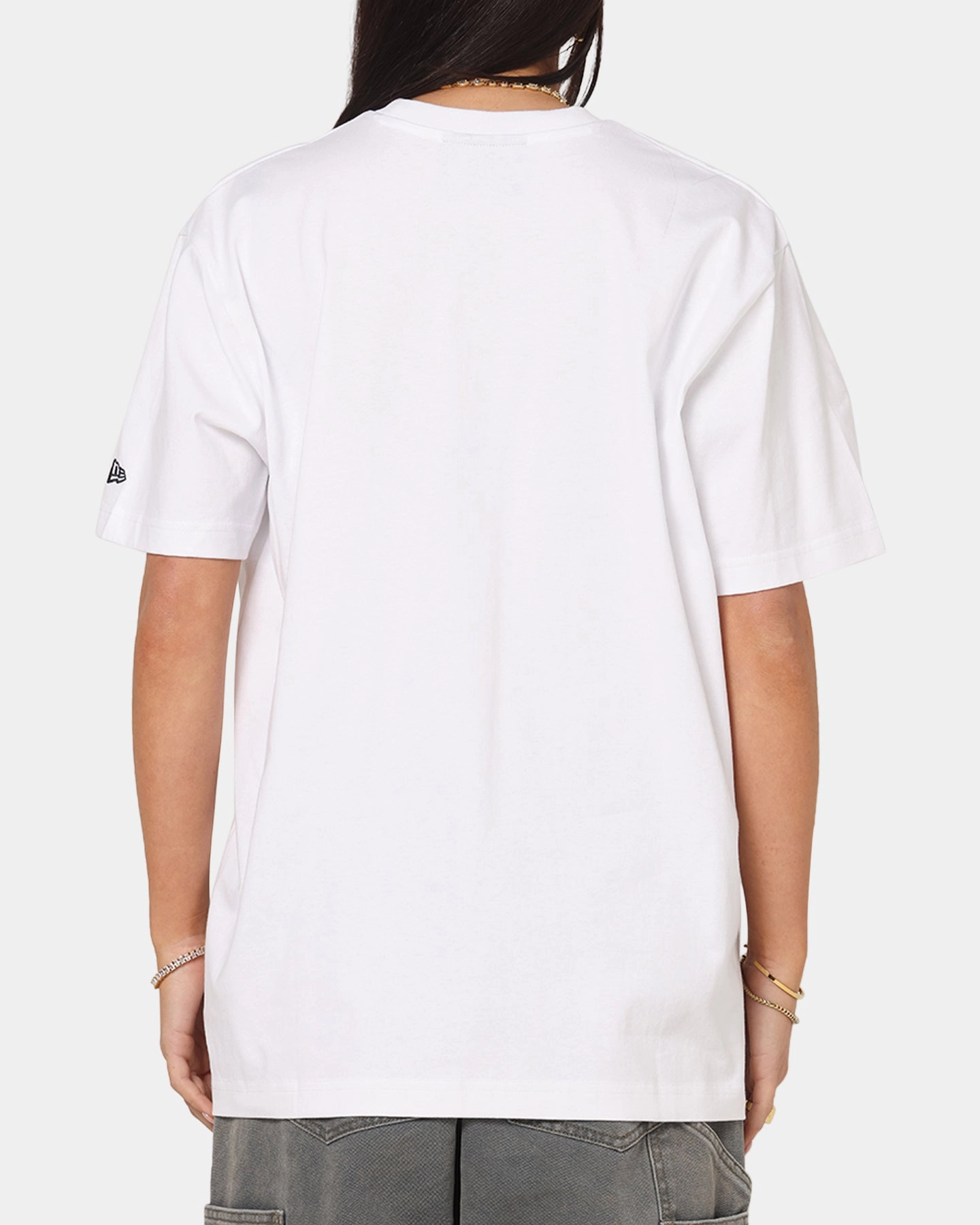 Organic Cotton Construction New Era New York Yankees Oversized Paint T-Shirt White