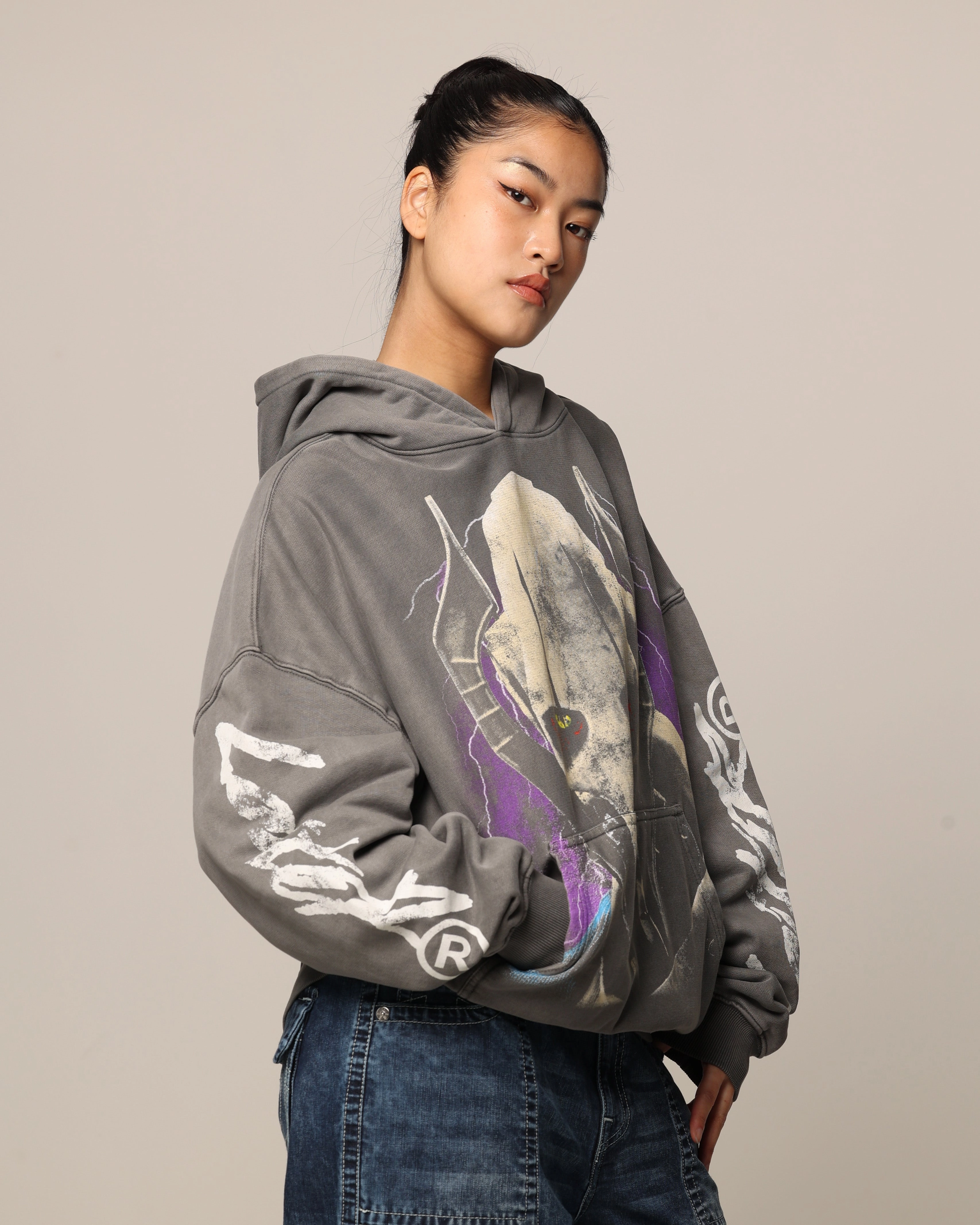 Star Wars General Grievous Hoodie Charcoal Customizable Fit