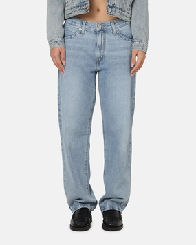 Edgy Design Laidback Style Levi Strauss And Co Women's '94 Baggy Denim Jeans Blue
