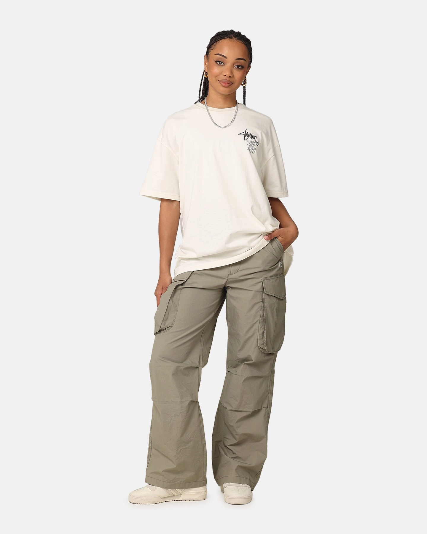 AntiStaticLining Timeless Look Wear S Double Choose Your Weapon T-Shirt Washed White
