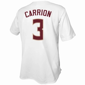 Quick Cooling System Retro Brand Jordan Carrion #3 Baseball Jersey - White