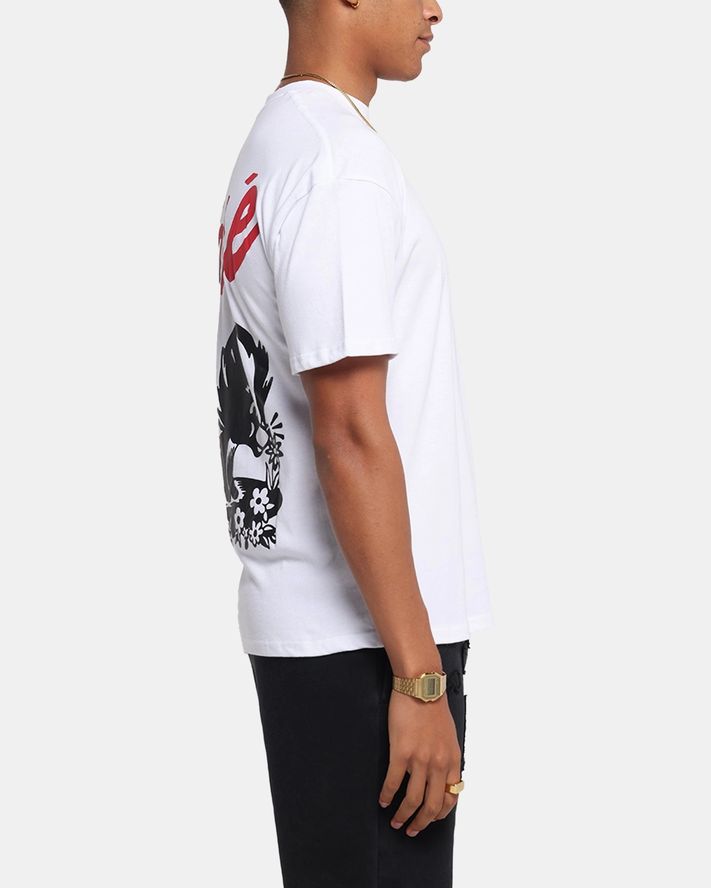 Carre Pepe T-Shirt White Animal Print