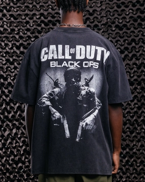 Relaxed Outfit Essential Wardrobe Goat Crew X Call Of Duty Black Ops Heavy T-Shirt Vintage Black