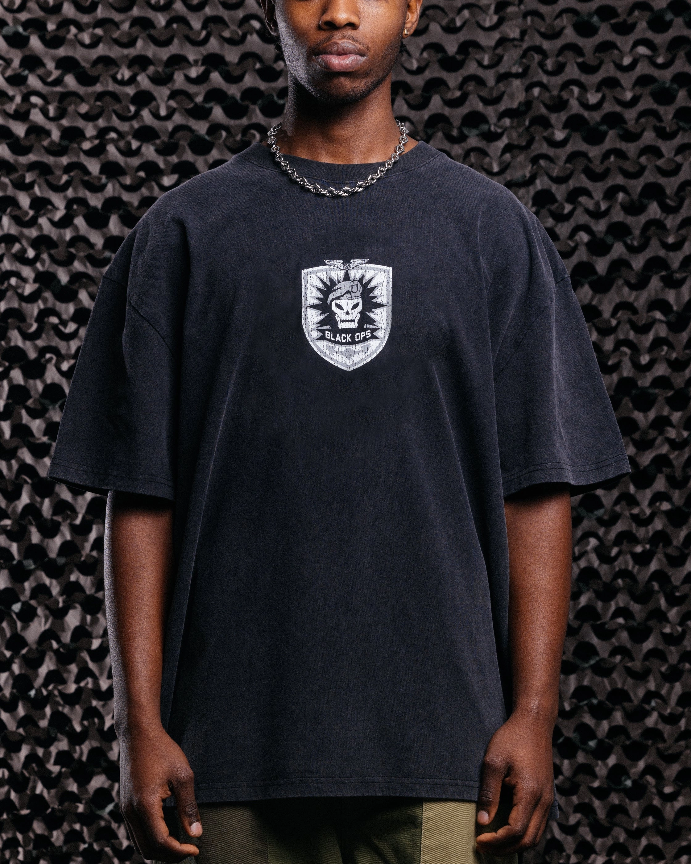 Goat Crew X Call Of Duty Black Ops Heavy T-Shirt Vintage Black GentleWashResistance