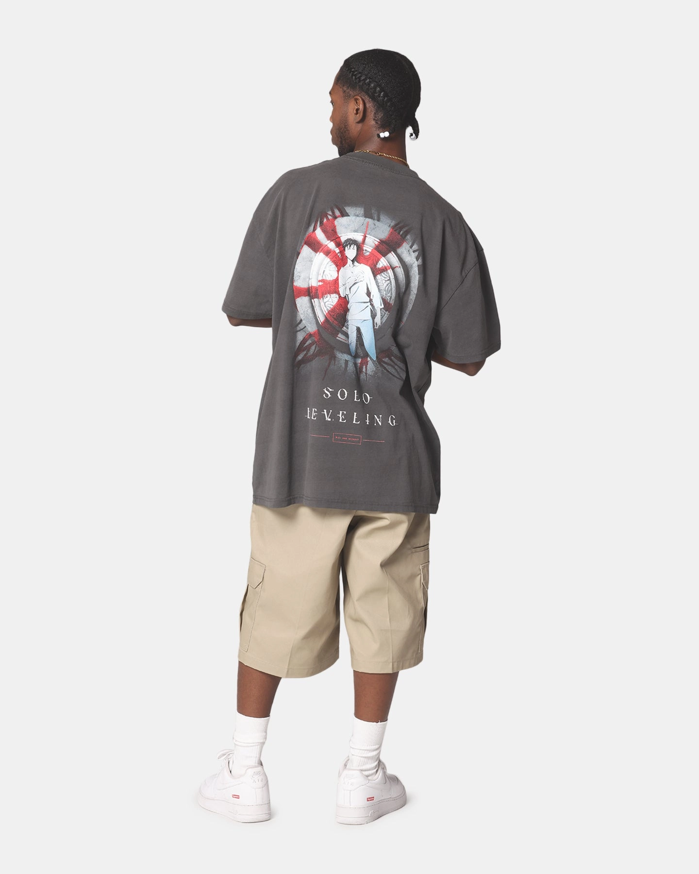 Chic Casual Wear Cool Layering Goat Crew X Solo Leveling Solo Leveling Heavy T-Shirt Black Wash