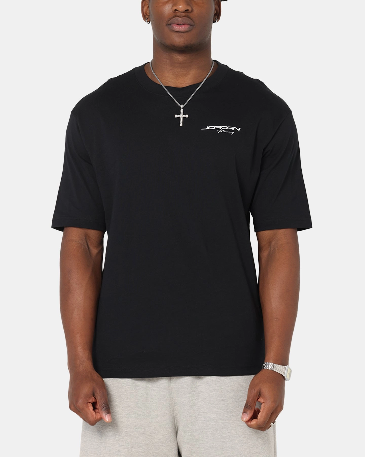 Winter Layer Lightweight Material Jordan Jumpman Graphic T-Shirt Black/White