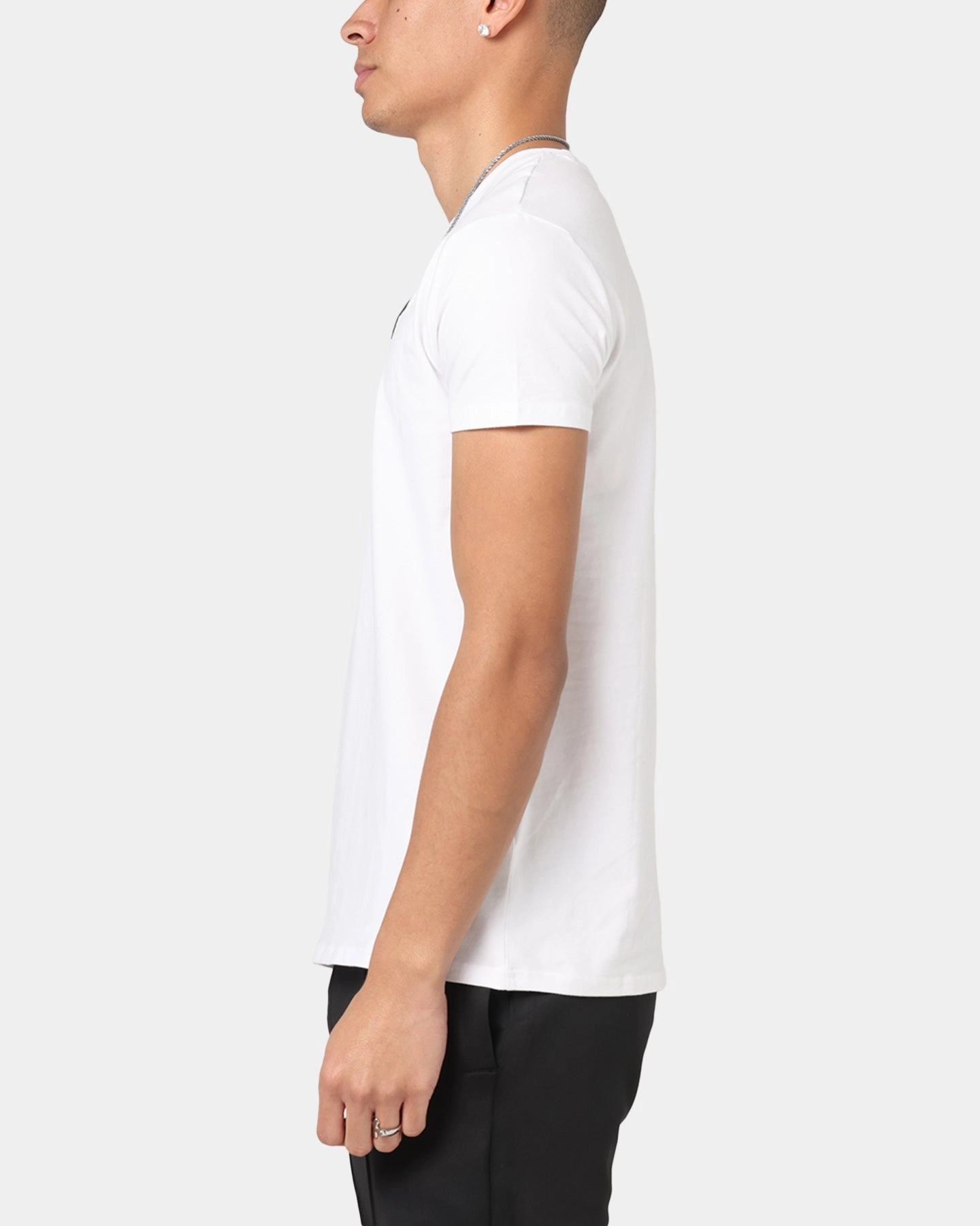 Sik Silk Muscle T-Shirt White Street Casual