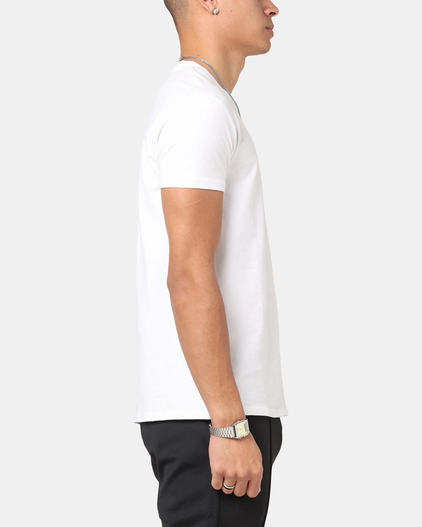 Sik Silk Muscle T-Shirt White Chilly Day Comfort