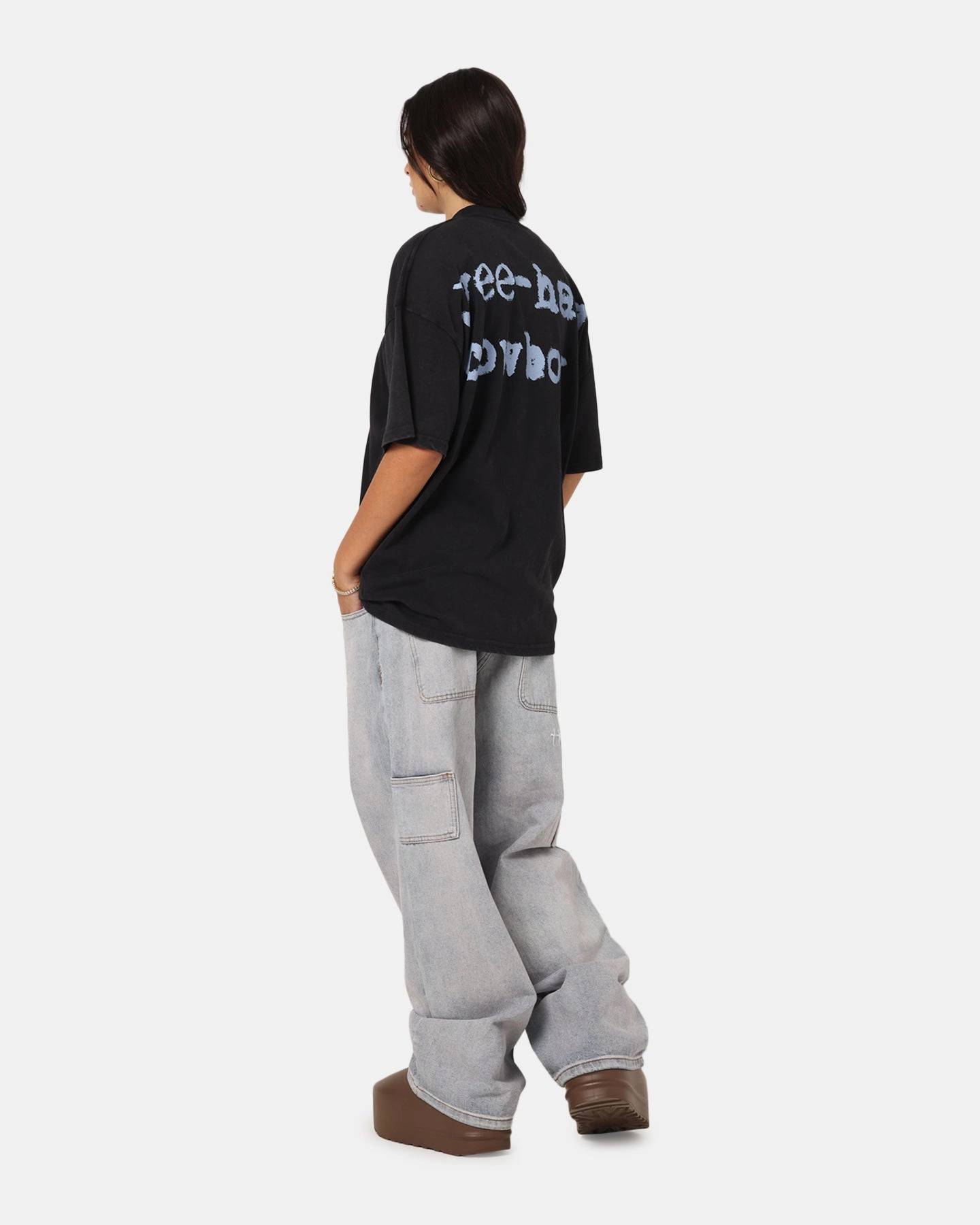 Smart Layering Set In Sleeve 73 Studio Disney Pixar Toy Story Woody Vintage T-Shirt Black Acidwash